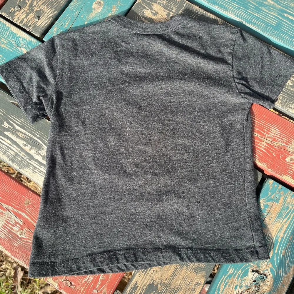 Chaser Kids Charcoal Tee with Yellow & Red Tiger Graphic